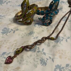 Betsey Johnson Colorful Snake Jewelry Set